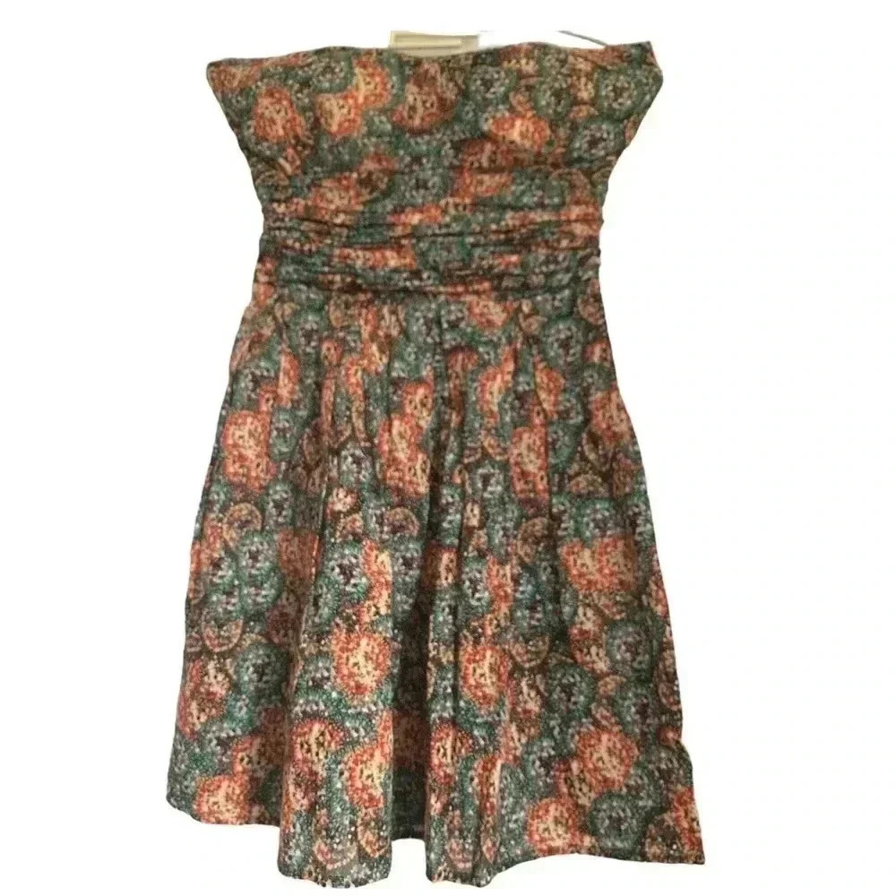 American Rag strapless sundress with elasticized back and flowy pleated skirt